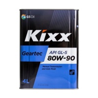 Трансмиссионное масло Kixx Geartec GL-5 80W-90 /4л мет (4шт)